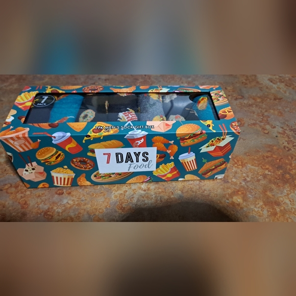7 Days Food Other - 7 Days Food mens socks, New in box